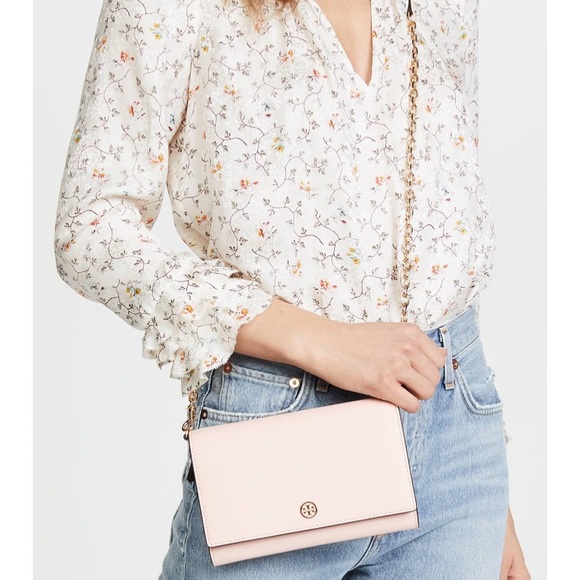 Tory Burch Robinson Crossbody light pink/creme - Picture 2 of 7